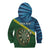 Personalised Solomon Islands Darts Kid Hoodie Tropical Leaves Melanesian Pattern