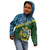 Personalised Solomon Islands Darts Kid Hoodie Tropical Leaves Melanesian Pattern