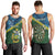 Personalised Solomon Islands Darts Men Tank Top Tropical Leaves Melanesian Pattern