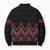 Red Aotearoa Mangopare Kowhaiwhai Niho Taniwha Bomber Puffer Jacket Maori New Zealand - Polynesian Pride