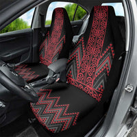 Red Aotearoa Mangopare Kowhaiwhai and Niho Taniwha Car Seat Cover Maori New Zealand