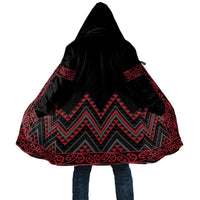 Red Aotearoa Mangopare Kowhaiwhai Niho Taniwha Cloak Maori New Zealand - Polynesian Pride