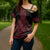 Red Aotearoa Mangopare Kowhaiwhai Niho Taniwha Cross Shoulder Shirt Maori New Zealand - Polynesian Pride