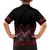 Red Aotearoa Mangopare Kowhaiwhai and Niho Taniwha Family Matching Puletasi and Hawaiian Shirt Maori New Zealand