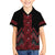 Red Aotearoa Mangopare Kowhaiwhai and Niho Taniwha Family Matching Puletasi and Hawaiian Shirt Maori New Zealand