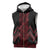 Red Aotearoa Mangopare Kowhaiwhai Niho Taniwha Sleeveless Zip Hoodie Maori New Zealand - Polynesian Pride
