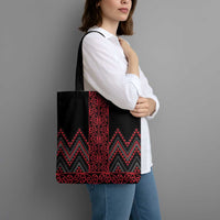 Red Aotearoa Mangopare Kowhaiwhai Niho Taniwha Tote Bag Maori New Zealand - Polynesian Pride