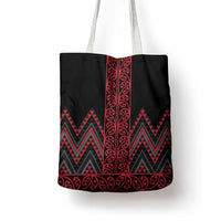 Red Aotearoa Mangopare Kowhaiwhai Niho Taniwha Tote Bag Maori New Zealand - Polynesian Pride