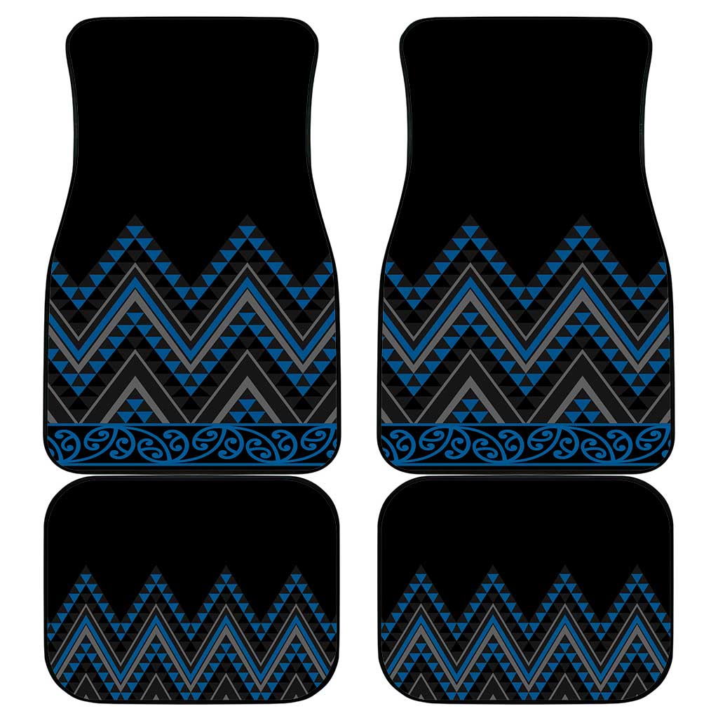 Blue Aotearoa Mangopare Kowhaiwhai and Niho Taniwha Car Mats Maori New Zealand