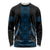 Blue Aotearoa Mangopare Kowhaiwhai and Niho Taniwha Long Sleeve Shirt Maori New Zealand