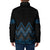 Blue Aotearoa Mangopare Kowhaiwhai Niho Taniwha Padded Jacket Maori New Zealand - Polynesian Pride