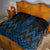 Blue Aotearoa Mangopare Kowhaiwhai and Niho Taniwha Quilt Maori New Zealand