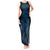 Blue Aotearoa Mangopare Kowhaiwhai and Niho Taniwha Tank Maxi Dress Maori New Zealand