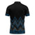 Blue Aotearoa Mangopare Kowhaiwhai Niho Taniwha Zipper Polo Shirt Maori New Zealand - Polynesian Pride