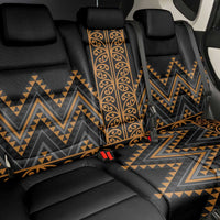 Gold Aotearoa Mangopare Kowhaiwhai and Niho Taniwha Back Car Seat Cover Maori New Zealand