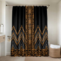 Gold Aotearoa Mangopare Kowhaiwhai Niho Taniwha Bathroom Set Maori New Zealand - Polynesian Pride