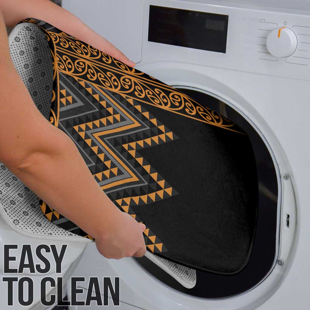 Gold Aotearoa Mangopare Kowhaiwhai Niho Taniwha Bathroom Set Maori New Zealand - Polynesian Pride