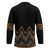 Gold Aotearoa Mangopare Kowhaiwhai Niho Taniwha Hockey Jersey Maori New Zealand - Polynesian Pride