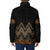 Gold Aotearoa Mangopare Kowhaiwhai Niho Taniwha Padded Jacket Maori New Zealand - Polynesian Pride