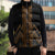 Gold Aotearoa Mangopare Kowhaiwhai Niho Taniwha Sleeveless Puffer Jacket Maori New Zealand - Polynesian Pride