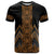 Gold Aotearoa Mangopare Kowhaiwhai and Niho Taniwha T Shirt Maori New Zealand