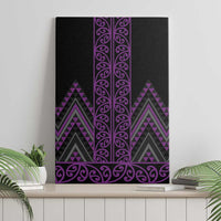 Purple Aotearoa Mangopare Kowhaiwhai and Niho Taniwha Canvas Wall Art Maori New Zealand