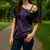Purple Aotearoa Mangopare Kowhaiwhai Niho Taniwha Cross Shoulder Shirt Maori New Zealand - Polynesian Pride