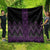 Purple Aotearoa Mangopare Kowhaiwhai and Niho Taniwha Quilt Maori New Zealand