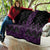 Purple Aotearoa Mangopare Kowhaiwhai and Niho Taniwha Quilt Maori New Zealand