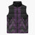 Purple Aotearoa Mangopare Kowhaiwhai Niho Taniwha Sleeveless Puffer Jacket Maori New Zealand - Polynesian Pride
