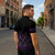 Purple Aotearoa Mangopare Kowhaiwhai Niho Taniwha Zipper Polo Shirt Maori New Zealand - Polynesian Pride