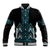 Paua Shell Aotearoa Mangopare Kowhaiwhai and Niho Taniwha Baseball Jacket Maori New Zealand