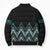 Paua Shell Aotearoa Mangopare Kowhaiwhai Niho Taniwha Bomber Puffer Jacket Maori New Zealand - Polynesian Pride