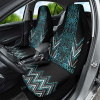 Paua Shell Aotearoa Mangopare Kowhaiwhai and Niho Taniwha Car Seat Cover Maori New Zealand