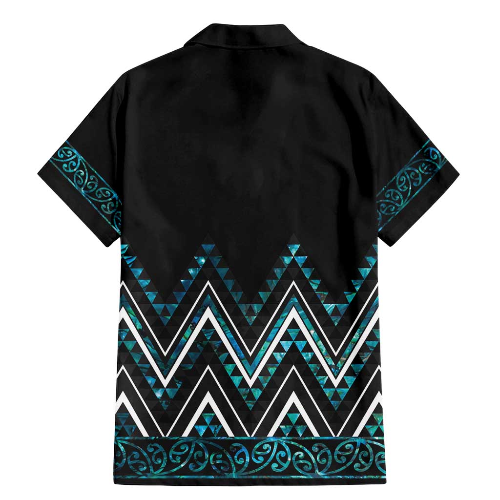 Paua Shell Aotearoa Mangopare Kowhaiwhai and Niho Taniwha Family Matching Mermaid Dress and Hawaiian Shirt Maori New Zealand