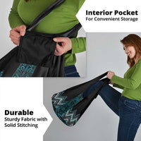 Paua Shell Aotearoa Mangopare Kowhaiwhai and Niho Taniwha Grocery Bag Maori New Zealand