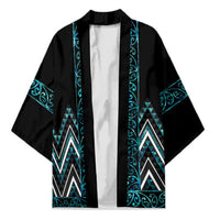 Paua Shell Aotearoa Mangopare Kowhaiwhai Niho Taniwha Kimono Maori New Zealand - Polynesian Pride