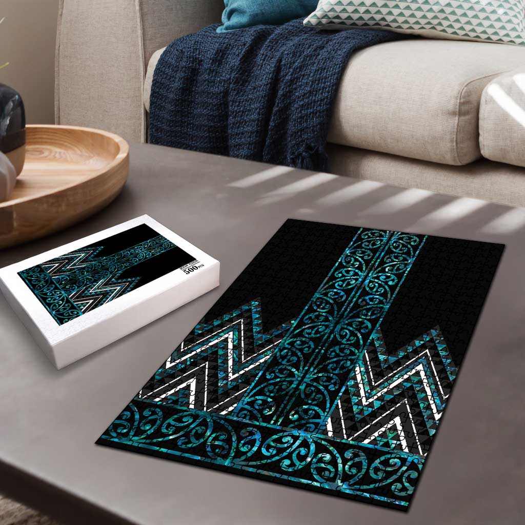 Paua Shell Aotearoa Mangopare Kowhaiwhai Niho Taniwha Puzzle Maori New Zealand - Polynesian Pride