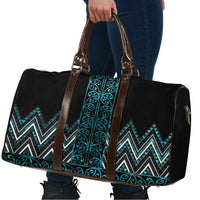 Paua Shell Aotearoa Mangopare Kowhaiwhai Niho Taniwha Travel Bag Maori New Zealand - Polynesian Pride