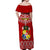 Tonga Rugby Off Shoulder Maxi Dress 2023 World Cup Tongan Kupesi Ngatu Pattern LT14 - Polynesian Pride