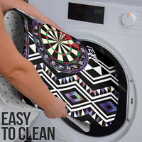 Personalised New Zealand Darts Bathroom Set Ngutukaka Manaia Taniko Luxury Purple - Polynesian Pride