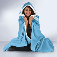 Fiji Day 1970 Hooded Blanket For Fiji Ever Fiji Tapa Pattern Blue LT14 - Polynesian Pride