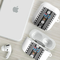 Fiji Day 1970 AirPods Case For Fiji Ever Fiji Tapa Pattern White LT14 - Polynesian Pride