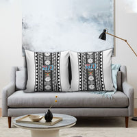 Fiji Day 1970 Pillow Cover For Fiji Ever Fiji Tapa Pattern White LT14 - Polynesian Pride
