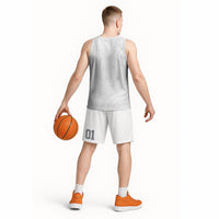 Tonga White Sunday Basketball Jersey Fakame Tongan Ngatu Turtle LT14 - Polynesian Pride