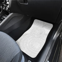 Tonga White Sunday Car Mats Fakame Tongan Ngatu Turtle LT14 - Polynesian Pride