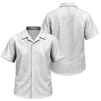 Tonga White Sunday Family Matching Mermaid Dress and Hawaiian Shirt Fakame Tongan Ngatu Turtle LT14 Son's Shirt White - Polynesian Pride