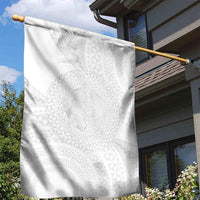 Tonga White Sunday Garden Flag Fakame Tongan Ngatu Turtle LT14 - Polynesian Pride