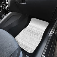 Samoa White Sunday Car Mats Lotu Tamaiti Samoan Siapo Teuila Flowers LT14 - Polynesian Pride