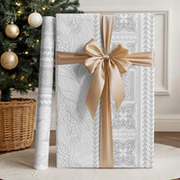 Samoa White Sunday Wrapping Paper Lotu Tamaiti Samoan Siapo Teuila Flowers LT14 - Polynesian Pride